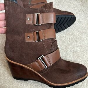 Sorel After Hours Brown Boots Pre owned